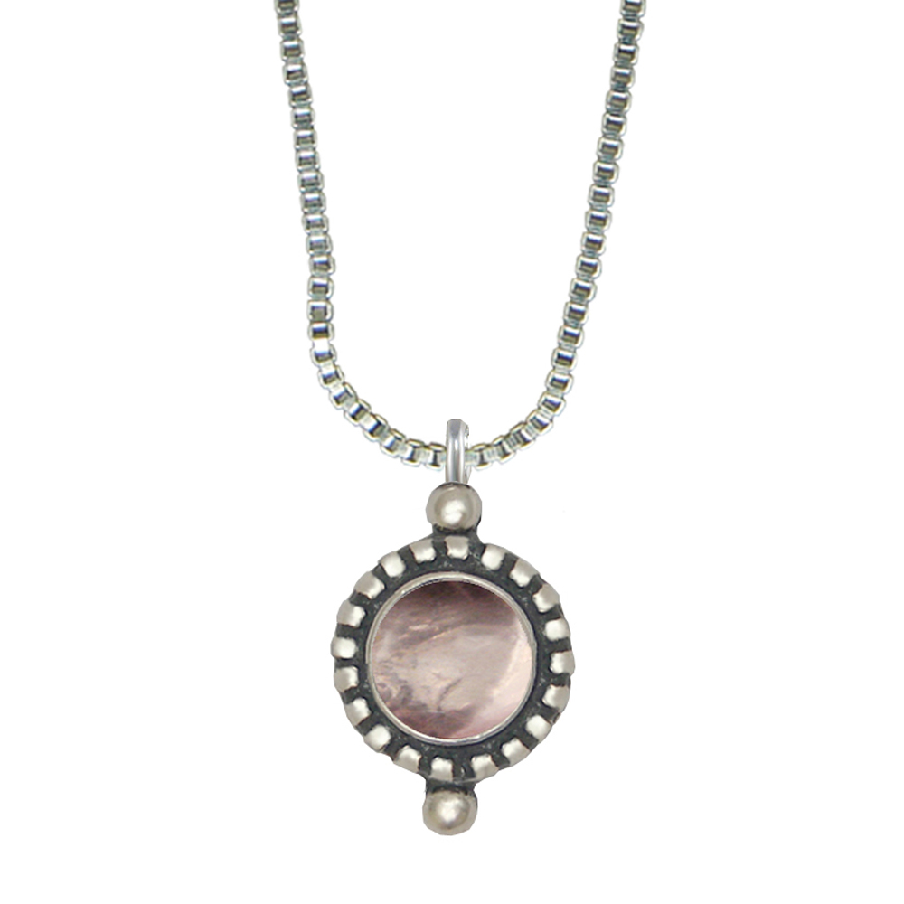 Sterling Silver Little Rose Quartz Pendant Necklace Sterling Silver Little Rose Quartz Pendant Necklace